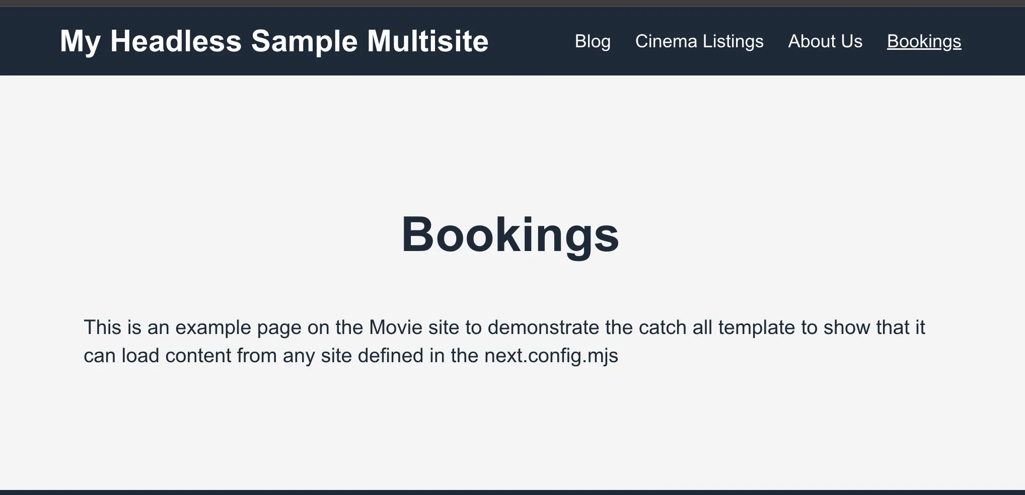 Catch All second site